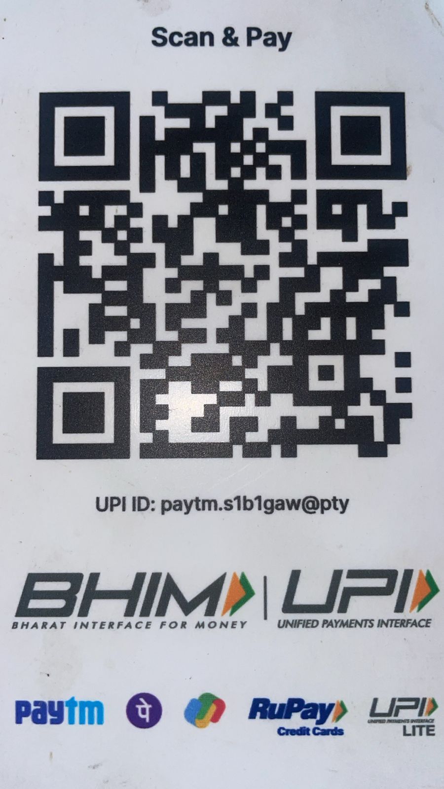Payment QR Code